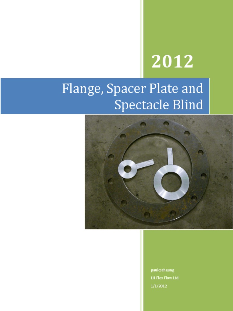 Spacer Plate And Spectacle Blind Catalogue 2012 Pdf Pdf Carbon