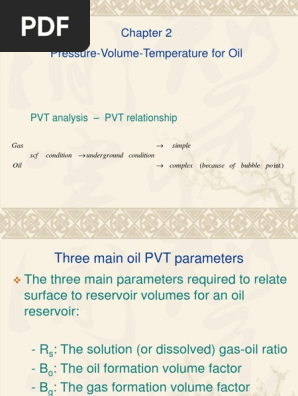 Oil Pvt Analysis Lecture Petroleum Reservoir Petroleum