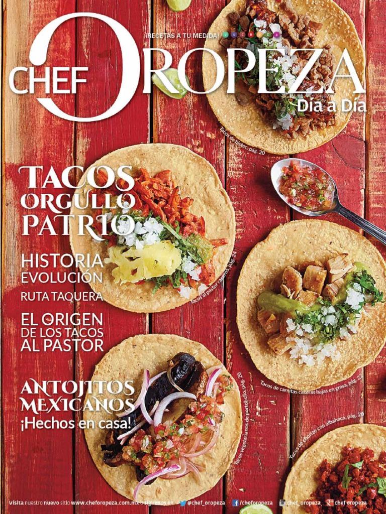 Chef Oropeza - Septiembre 2016 | PDF | Taco | Productos lácteos