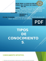 Linea de Investigacion Tipos de Conocimineto