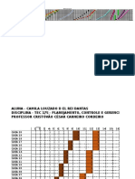 Planejamento - Linha de Balanco