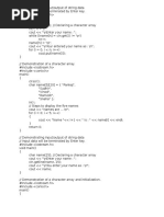 Programs String