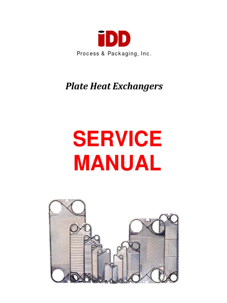 Service Manual: Plate Heat Exchangers | PDF | Heat Exchanger | Leak