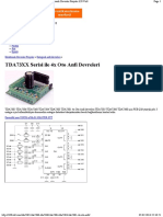 TDA7360 Serisi Ile 4x Oto Anfi Devreleri - Elektronik Devreler Projeler 320 Volt - Tda 7560