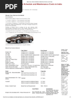 Ciaz Service Schedule & Maintenance