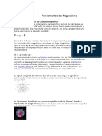 Fundamentos del Magnetismo: Campos magnéticos, líneas de fuerza y experimento de Oersted