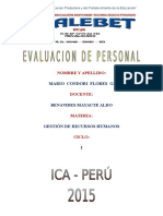 Evaluacion de Personal - Mario