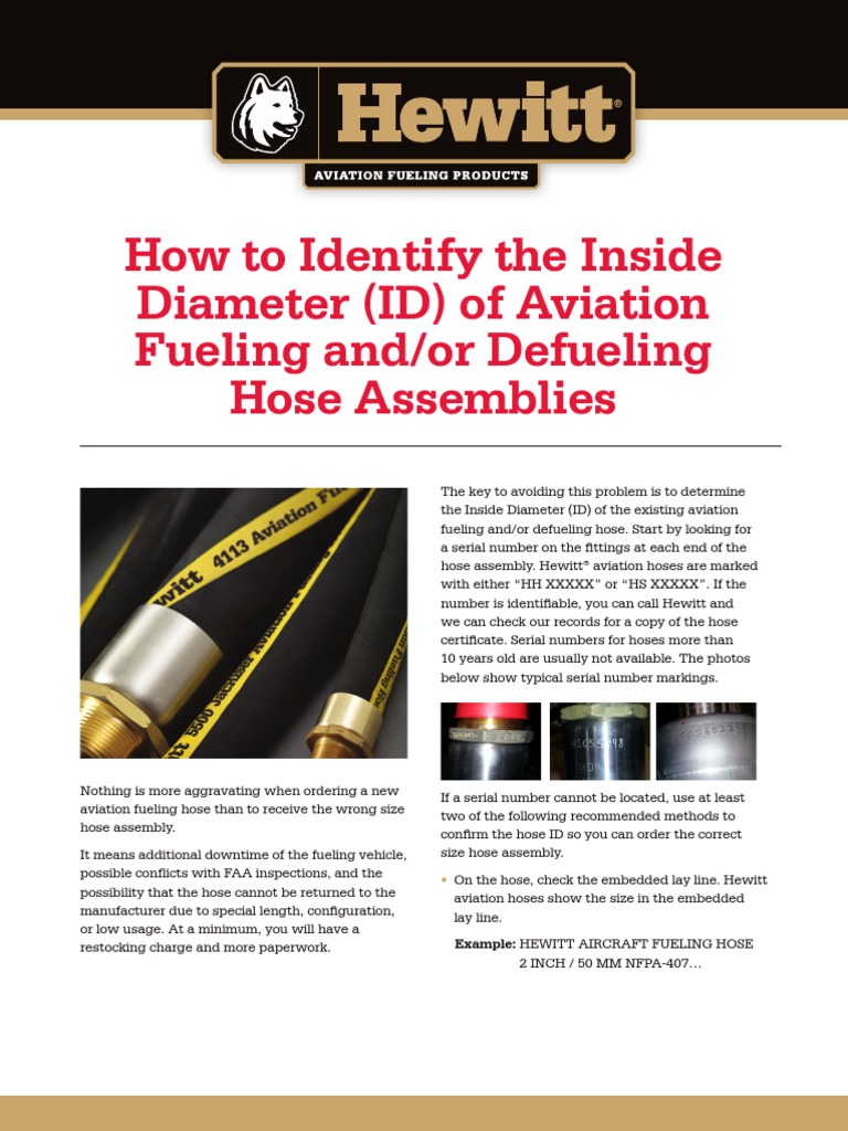 Hewitt Hose Identify ID | PDF | Pipe (Fluid Conveyance) | Mechanical ...