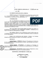 Resolucion Gerencial Municipal N 0336 2007