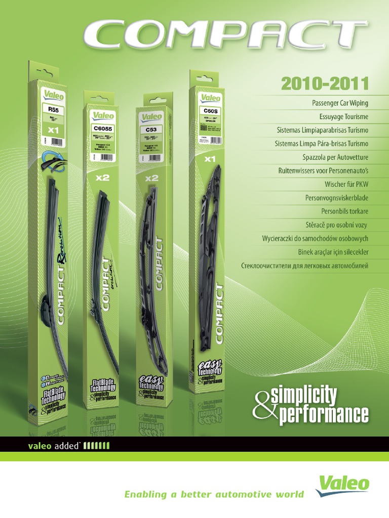 VALEO - Passeneger Car Wiping 2010 - 2011 PDF | PDF | Car