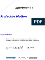 Expt. 4 Projectile Motion