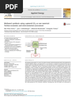 Methanol synthesis using captured CO2 as raw material