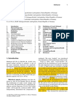 Guide to the Physical and Chemical Properties of Methanol