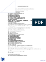 Sistema Circulatorio - Examen Parcial de Fisiologia