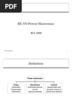 EE 353 Power Electronics: B. Chowdhury 1