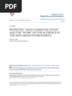 Revisiting -Mass Communication- And the -Work- Of the Audience In