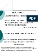 Módulo 3 METABOLISMO Y MICROBIOLOGÍA DE PTAR PDF