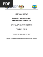 Cadangan Kertas Kerja Minggu Anti Dadah 2016