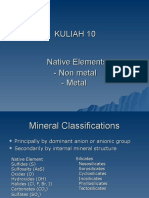 Mineral IDLecture 10 - Native Mineral