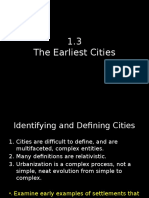 1.3 Earliest Cities