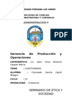 Gerencia Operaciones Universidad Perú