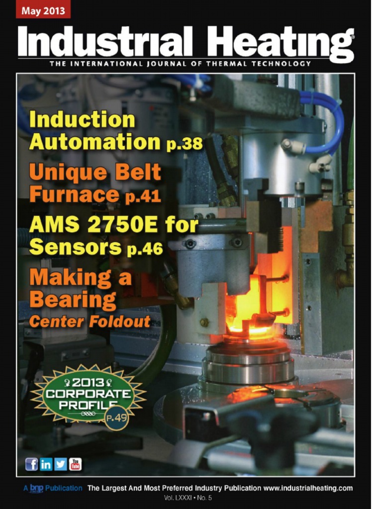 Industrial Heating Magazine Article May 2013 Automation Technology