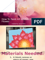 How To Paint An Abstract Flower: Created By, Jhoniq Karki