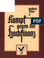 Gottfried Feder: Kampf Gegen Die Hochfinanz (1935-2003, 384 S., Scan, Fraktur)