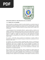 Evolución Científica y Metodológica de La Economía