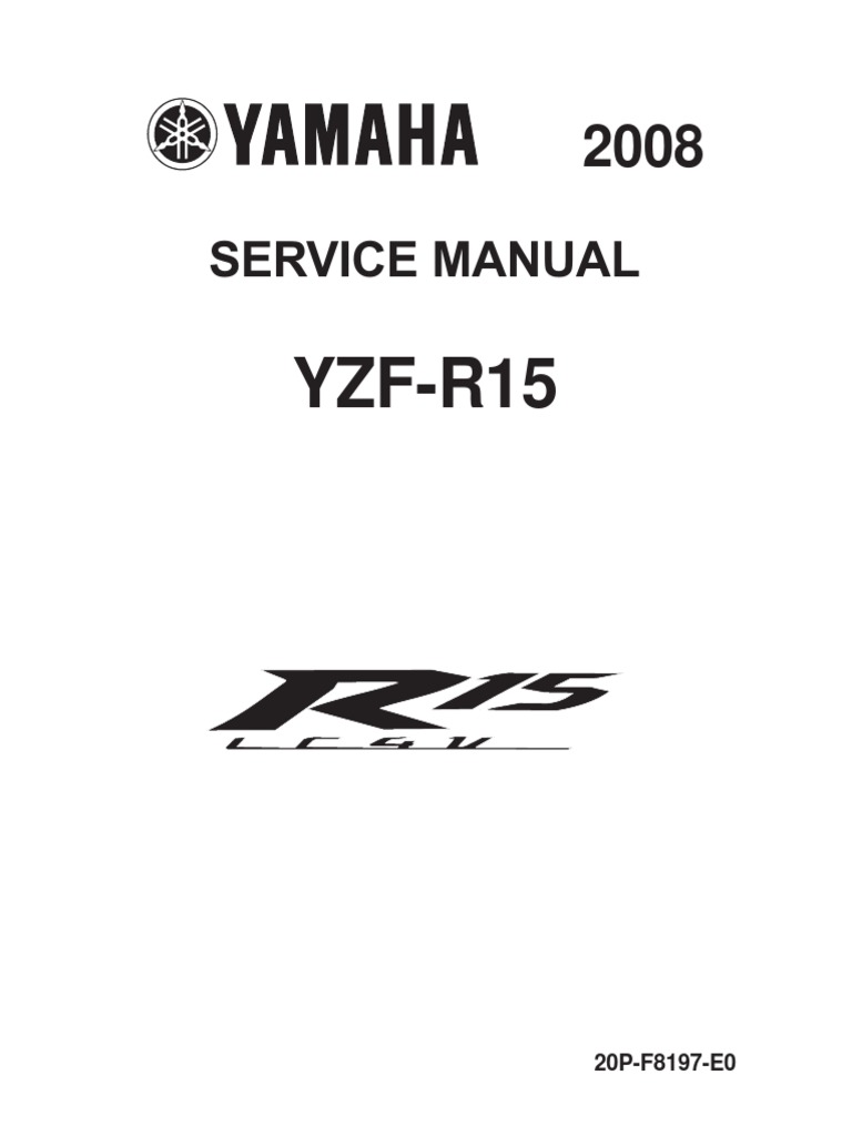 YAMAHA YZF-R15 サービスマニュアル 2023 ワイズギア YAMAHA YZF-R15 ('23-) サービスマニュアル QQS-CLT-000
