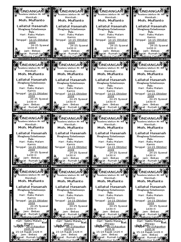 Undangan Rokok 4 | PDF
