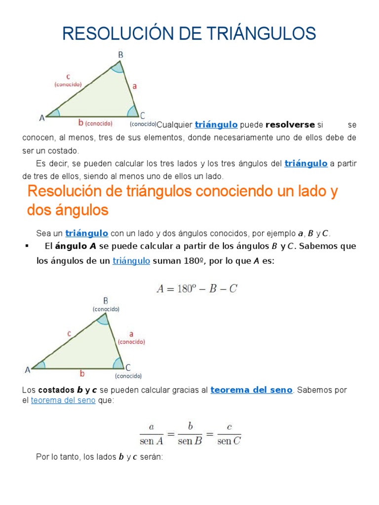 resolucion de triangulos.docx Triángulo Euclides