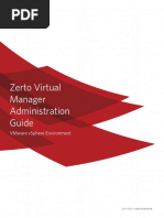 Zerto Virtual Manager VSphere Administration Guide