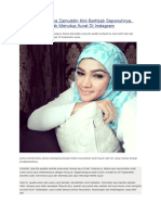 Zarina Zainuddin Kini Berhijab Sepenuhnya, Padam Foto Tidak Menutup Aurat Di Instagram