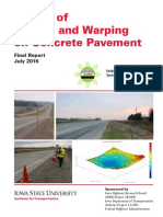 Impact of Curling and Warping On Concrete Pavement