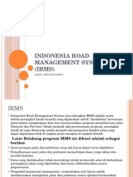 Indonesia Road Management System Dan Perkerasan Kaku
