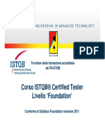 Corso ISTQB Certified Tester Livello Foundation
