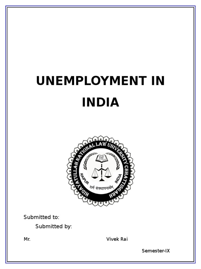 Unemployment in India | PDF | Unemployment | Social Science