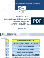 Certificazione Delle Competenze in Software Engineering. Ita-stqb Certificazioni Delle Competenze in Ambito Software Engineering Istqb - Reqb - Cmap