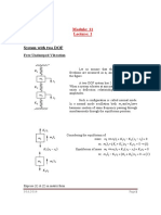 System With Two DOF: Free Undamped Vibration