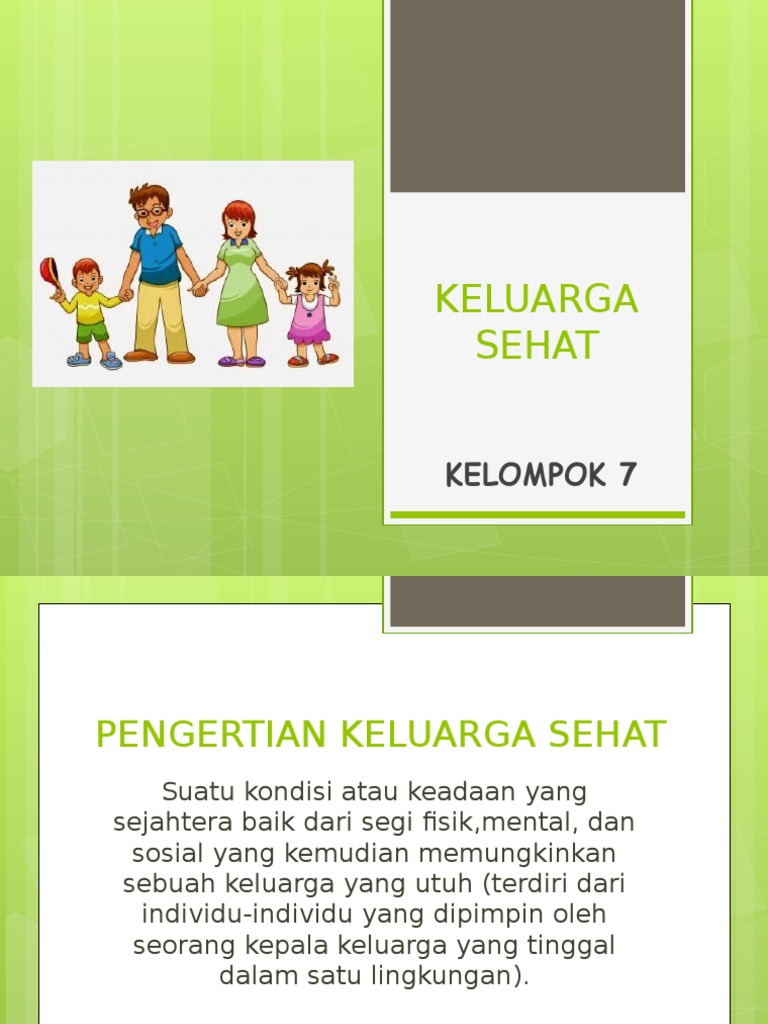 PPT KELUARGA SEHAT  PPT KELUARGA SEHAT