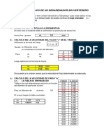 Diseño de Desarenador Sin Vertedero PDF