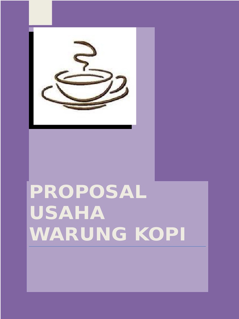 Proposal Usaha Warung Kopi Docx