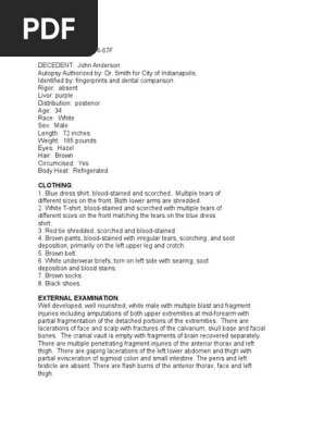 Autopsy Report