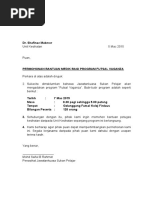 Contoh Surat Rasmi Memohon Bantuan Medik