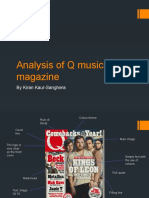 Analysis of Q Music Magazine