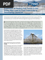 Download Expansion of Factory Fish Farms in the Ocean May Lead to Food Insecurity in Developing Countries by Food and Water Watch SN32718527 doc pdf