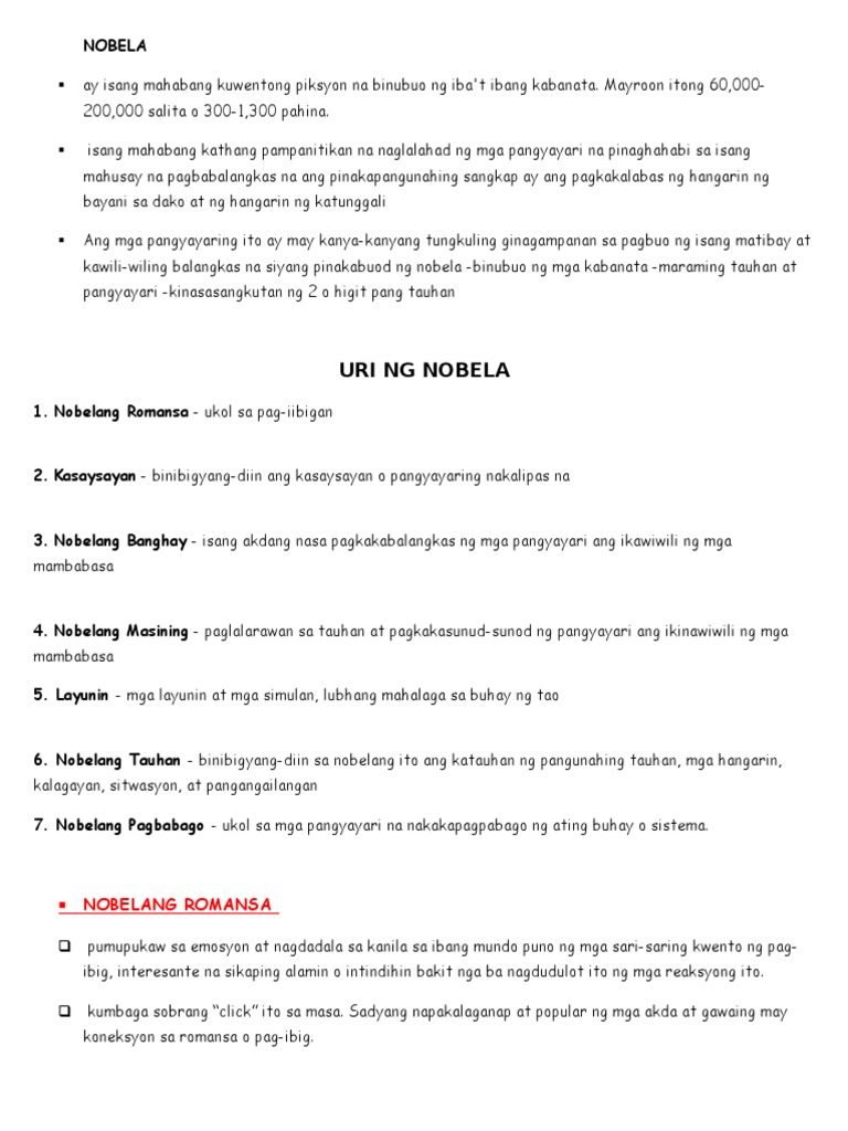 Nobelang Romansa Pdf