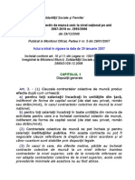 Contract Colectiv de Munca Unic La Nivel National Pe Anii 2007-2010