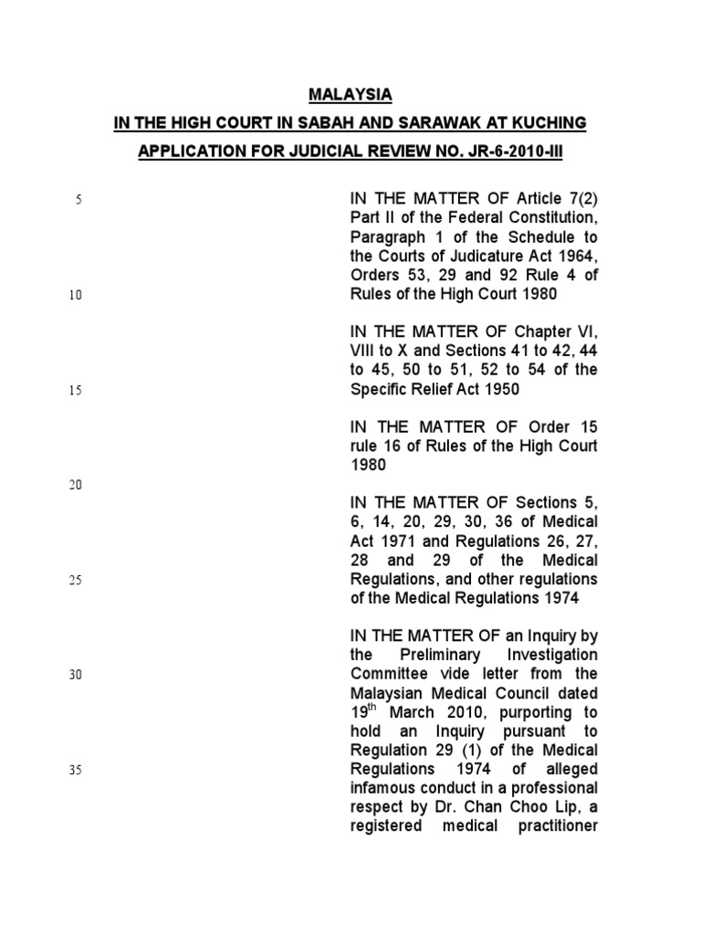 Judicial Review: Dr. Chan's Inquiry | PDF | Acquittal | Crime & Violence